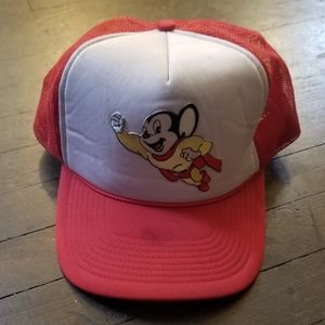 Vintage Red Mighty Mouse Trucker Hat Mesh